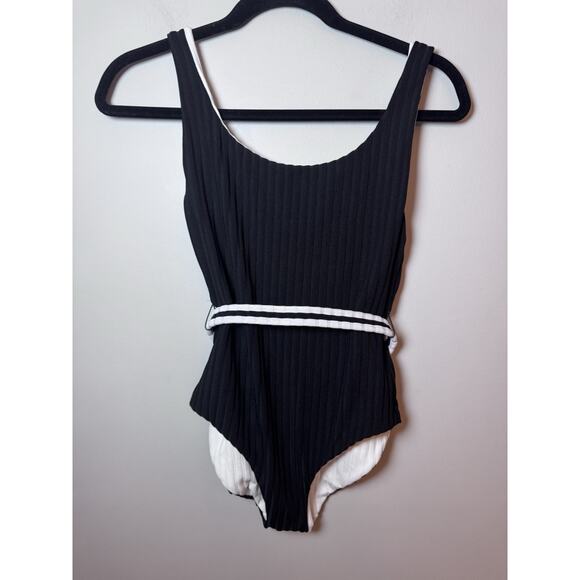 Solid & Striped Reversible Black White One Piece With Belt Sz XS NWT $198 - Picture 16 of 16